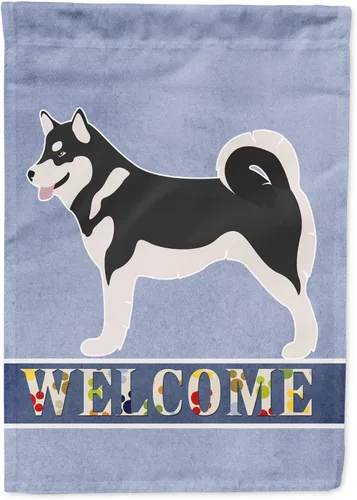Vista 95 de Caroline's Treasures BB8334GF AIDI Bandera de jardín para perro de montaña del Atlas, bandera de buzón azul, bandera decorativa para patio exterior