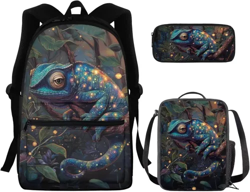 Vista 288 de FOR U DESIGNS Fuego baloncesto impreso niños escuela mochilas viaje mochila libro bolsa