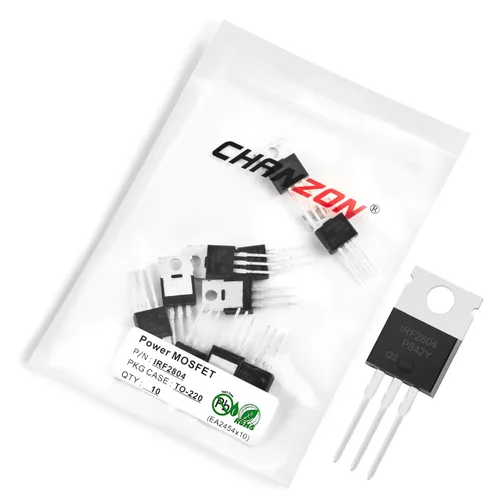 Vista 9 de Chanzon 2N60 TO-220AB NMOS MOS N-Channel Power MOSFET Transistor, alto voltaje y corriente nominal, (paquete de 10 unidades)