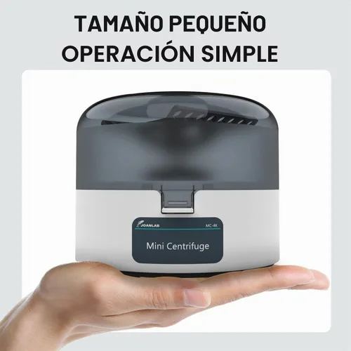 Vista 5 de Mini Centrífuga 4000RPM 0.2ml/1.5ml/2ml con Rotor 2-en-1 Equipo de Laboratorio Portátil Microcentrífuga