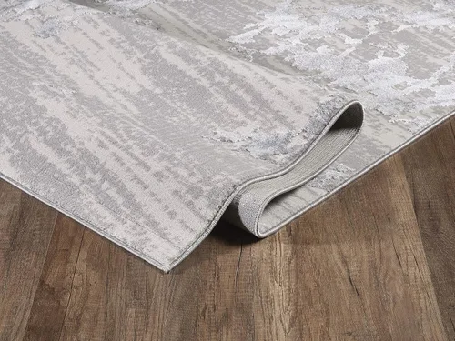Vista 6 de Abani Nova Collection - Alfombra moderna con patrón de mármol gris de 4 x 6 pies, diseño de textura de piedra, estilo ecléctico