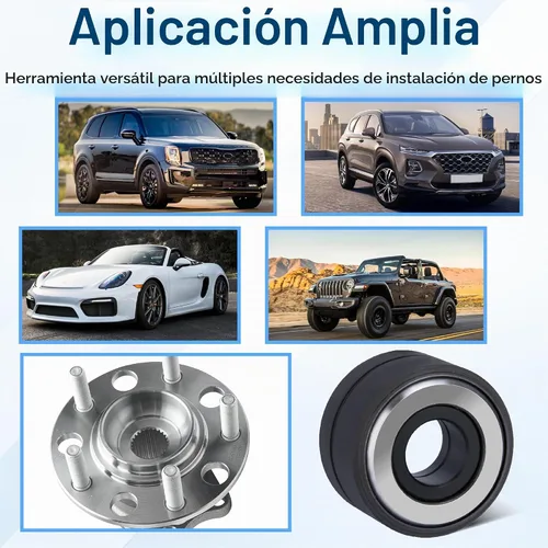 Vista 7 de Ecocstm 22800 Instalador de pernos de rueda, herramienta para pernos de neumáticos, herramienta de instalación de pernos de rueda, extractor