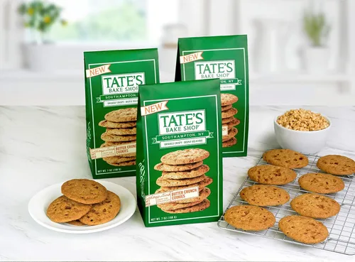 Vista 3 de Tate's Bake Shop - Galletas crujientes de mantequilla, 4 bolsas de 7 onzas