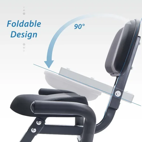 Vista 10 de Merax Bicicleta de entrenamiento para el hogar: bicicleta estática reclinada 2 en 1 y posiciones verticales de bicicleta de ciclismo