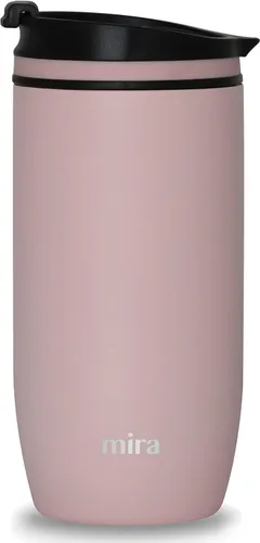 Vista 10 de MIRA Taza de café de viaje de 12 onzas - Vaso aislante de acero inoxidable con tapa de rosca - Azul almirante Azul (Admiral Blue)