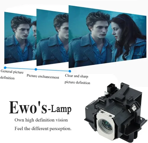 Vista 4 de EWO'S ELP49 Bombilla de repuesto para Epson PowerLite Home Cinema 8350 8345 8500UB 8700UB 8100 6100 6500UB 7100 7500UB V13h010l49/Elplp49 Lámpara