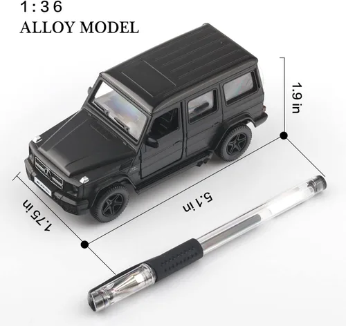 Vista 4 de TOKAXI 1/36 Escala Mercedes Benz AMG G63 Modelos de Coches de Diecast, Vehículos de Tracción hacia atrás G Wagon, Coches de Juguete, Regalos