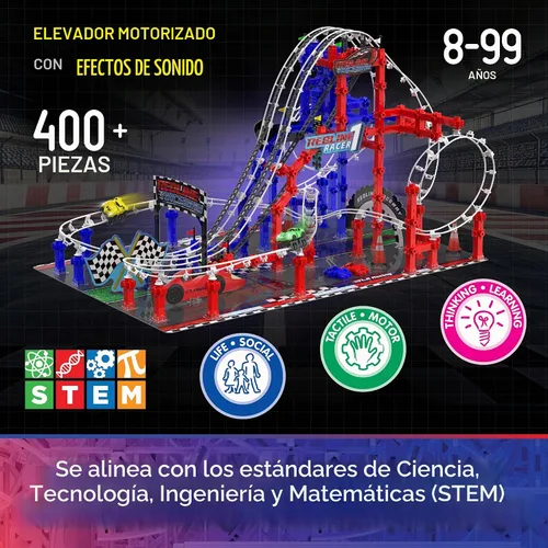 Vista 3 de The Learning Journey - Techno Trax Redline Raceway - Juego de 400+ piezas