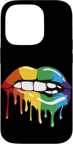 Vista 17 de iPhone 16 LGBT Rainbow Lip Pro Gay Pride Month LGBTQ Case