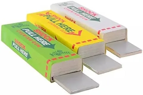 Vista 6 de ¿Fórmula? Chicle de choque eléctrico, broma práctica, broma divertida, juguete de broma (juego de 3 piezas)