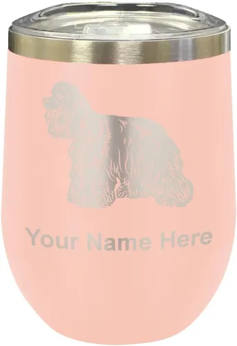 Vista 41 de LaserGram Vaso de vino de acero inoxidable de doble pared, grabado personalizado incluido (negro)