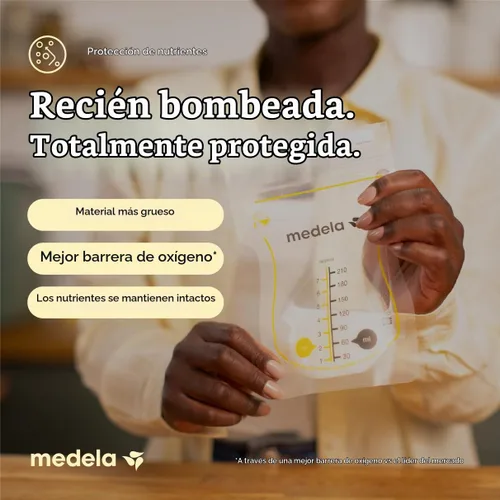 Vista 4 de Medela Easy Pour - Bolsas de almacenamiento de leche materna, 200 unidades, 7 oz/7.1 fl oz