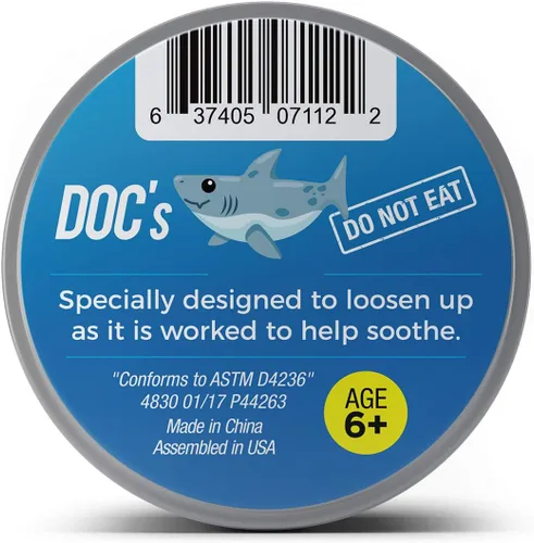 Vista 2 de Shark Snot Therapy Putty - Divertida masilla de alivio del estrés de humor de tiburón para adultos, masilla de escritorio azul novedosa para amantes