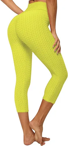 Vista 120 de SEASUM - Pantalones de yoga de cintura alta para mujer, con control de abdomen y realce de glúteos, leggings favorecedores para entrenar y correr