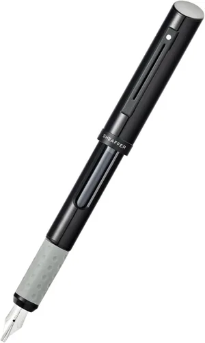 Vista 2 de Sheaffer Pluma de caligrafía negra con punta media y ribete negro