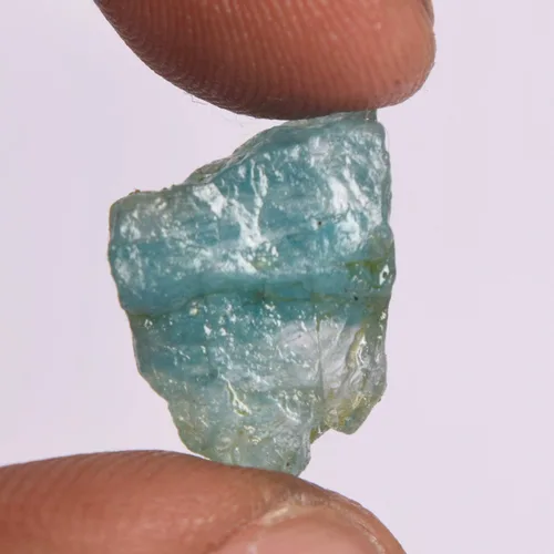 Vista 2 de REAL-GEMS Piedra preciosa suelta áspera de cristal aguamarina aguamarina de 10.70 quilates de piedra de roca certificada natural aguamarina gema