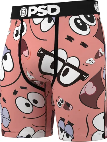 Vista 4 de PSD Calzoncillos tipo bóxer para hombres - Spongebob Squarepants, paquete y unidades individuales de ropa interior de longitud estándar