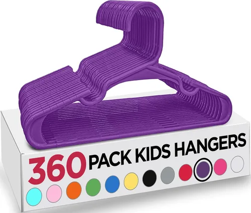 Vista 13 de Utopia Home Paquete de 20 Perchas para Niños - Perchas de Plástico para Bebé de 11.5 Pulgadas para Armario - Perchas para Niños para Ropa y Percha