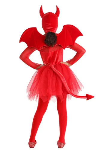 Vista 2 de Disfraz de Pequeña Diablo Encantadora para Niña Multicolor