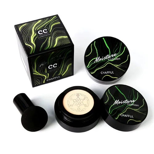 Vista 8 de Base de cojín de aire de cabeza de hongos, crema BB hidratante nude corrector mate de larga duración, Air Heads CC Cream maquillaje facial (natural)