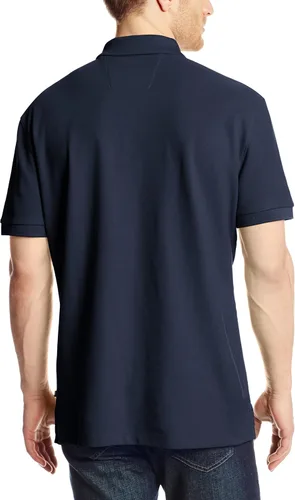 Vista 2 de Nautica playera polo clásica de mangas cortas, color sólido, para hombre