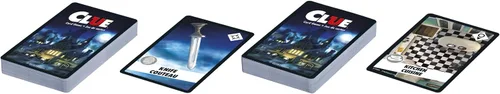 Vista 3 de Hasbro Gaming Juego de Cartas Clue, Juego de Estrategia para 3-4 Jugadores, Divertidas Actividades de Verano, Esenciales para Viajes de Vacaciones