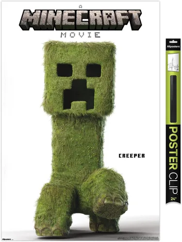 Vista 11 de A Minecraft Movie - Póster de pared de la serie Creeper, 34 pulgadas de largo x 22.4 pulgadas de ancho, versión sin marco