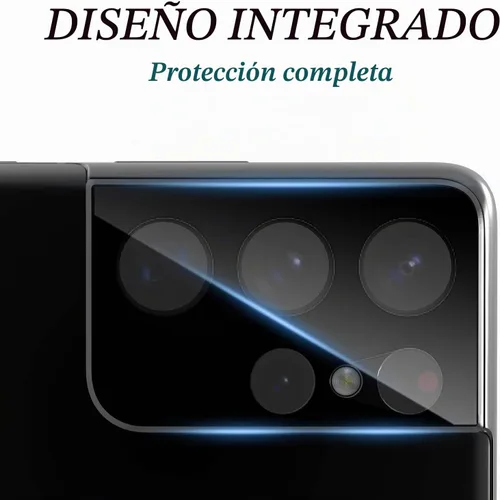 Vista 5 de CloudValley Protector de lente de cámara para Samsung Galaxy S21 Ultra de 6.8 pulgadas, [paquete de 3] Protección de cámara trasera de vidrio