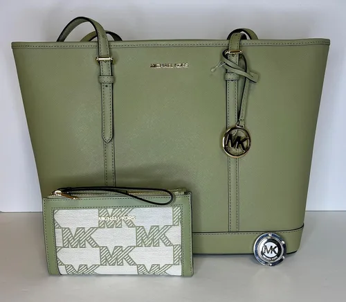 Vista 7 de Michael Kors MICHAEL Michael Kors Jet Set - Bolso de hombro grande TZ de viaje con doble cierre para la muñeca
