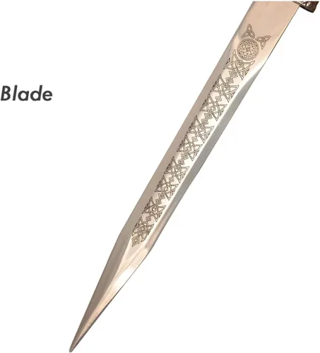 Vista 4 de Espada romana de Gladius occidental de 17 pulgadas, estilo corto de metal rojo y acero