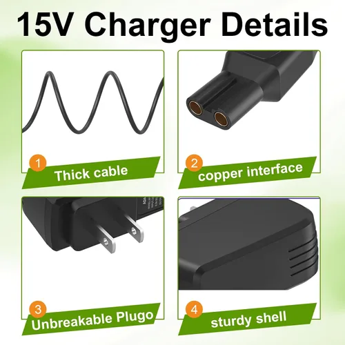 Vista 5 de Auspow Cargador de 15 V para Philips Norelco HQ8505 Series 3000 5000 6000 7000 9000, Multigroom MG5750 MG7750 MG7770 MG7790 BG7030 BG7040 BG5025 QP6