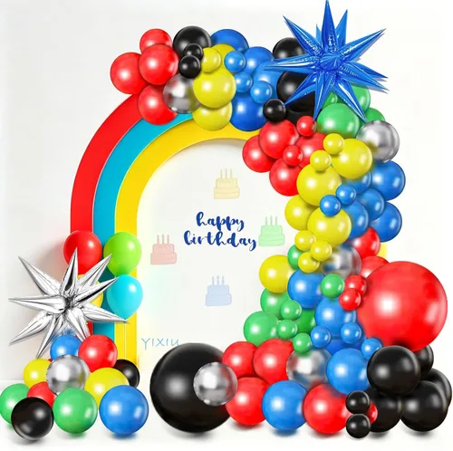 Vista 6 de Brown Party Balloons,98 PCS Various sizes Boho Neutral Balloon