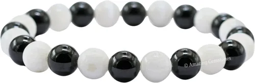 Vista 391 de Amazing Gemstone Crystal Bracelet for Women Men's Gifts - Protection Healing Crystal Bracelet - 8mm Gemstone Beaded Stretchable Bracelet Pulseras