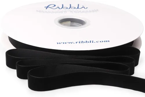 Vista 29 de Ribbli - Cinta de terciopelo negro de 1 pulgada, carrete continuo de 25 yardas, cinta de Navidad negra para envoltorios de regalos, manualidades