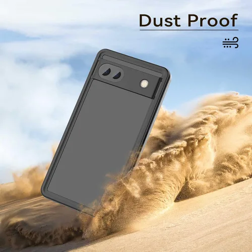 Vista 6 de Mangix Funda impermeable para Google Pixel 6A, IP68, a prueba de polvo, a prueba de golpes, con protector de pantalla integrado, cubierta protectora