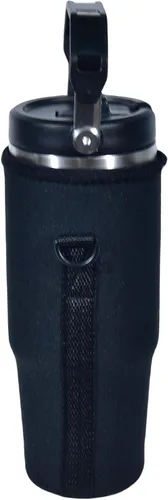 Vista 2 de AF-WAN Funda aislante de neopreno para botella de agua, impermeable, antideslizante, antiarañazos, con correa para el hombro, compatible con vaso