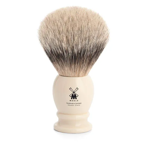 Vista 4 de MÜHLE SOPHIST - Brocha de afeitar para tejón de resina cromada, color negro