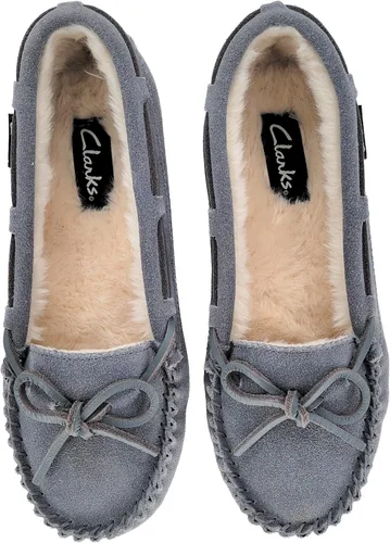 Vista 5 de Clarks Mocasines de gamuza para mujer para interiores y exteriores