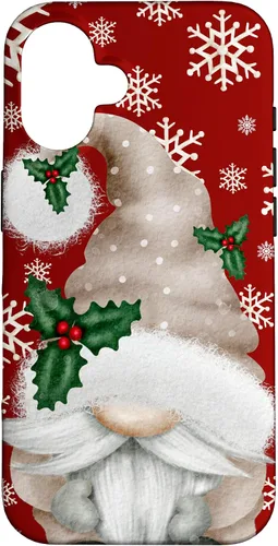 Vista 32 de Aesthetic Snowflake Cute Winter Gnome for Christmas Grandma Case for iPhone 17