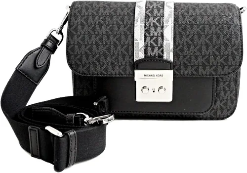 Vista 6 de Michael Kors Sloan Medium Flap Messenger Stripe