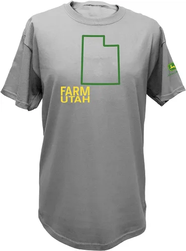 Vista 2 de John Deere Camiseta de manga corta con estampado de Estados Unidos y Canadá Farm State Pride