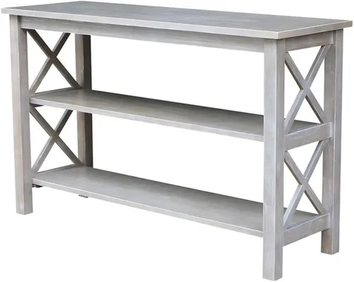 Vista 11 de IC International Concepts Hampton - Mesa consola de madera maciza, sin terminar Unfinished