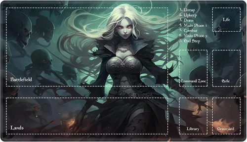 Vista 56 de Alfombra de juego con zonas para juego de cartas MTG, alfombras de juego de mesa, alfombras de juego de mesa de Magic, 61x35.5 cm, alfombra de juego