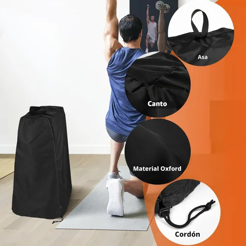 Vista 4 de Xxerciz Funda protectora para mancuernas con marco A, portátil, a prueba de polvo, impermeable, antiarañazos, para gimnasio en casa