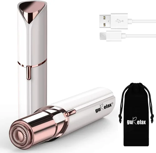 Vista 10 de Gurelax Removedor de vello facial para mujeres, afeitadora facial eléctrica, eliminación sin dolor de labios y barbilla, dispositivo recargable