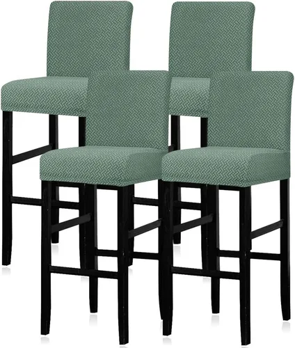 Vista 41 de Lellen - Fundas para taburete de bar de jacquard, fundas para silla de taburete de bar, fundas para silla de bar, fundas para taburete de bar