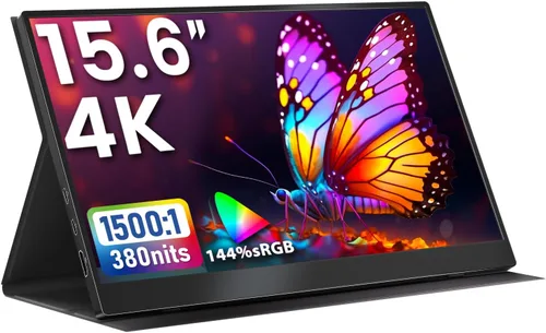 Vista 11 de Upperizon Monitor portátil de 14 pulgadas 4K 3840X2400 100000:1 100% DCI-P3 OLED HDMI USB-C Monitor de viaje para laptop, MacBook, PC, Surface PS5