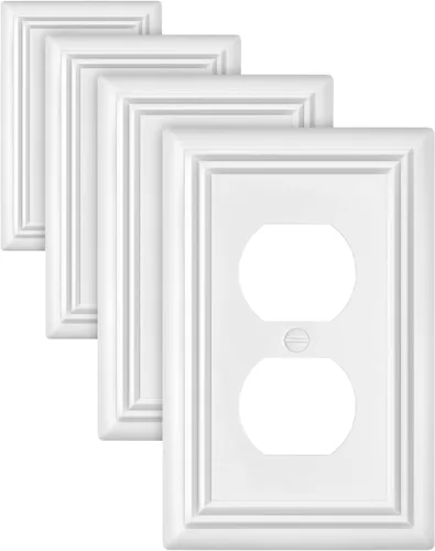 Vista 13 de Juego de 1 placa de pared de metal, bronce envejecido Midsize 1 Toggle 1 Decorator Combo Wall Plate for GFCI Outlets, Light Switches, Ideal for