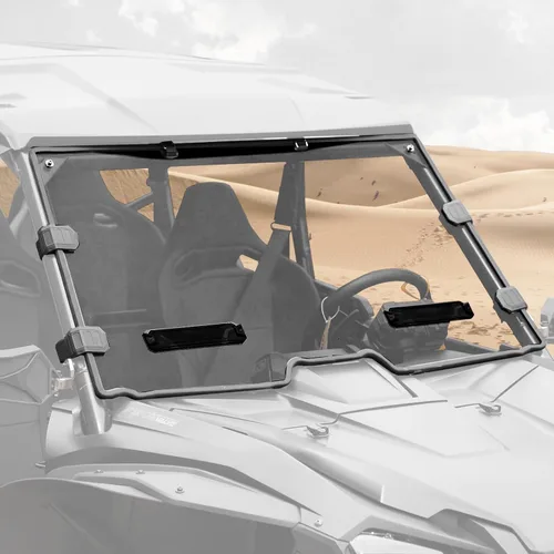 Vista 11 de A & UTV PRO Parabrisas delantero completo para Can Am Commander 800/1000 de 2011-2020 / Accesorios de ventana MAX, Parabrisas resistente
