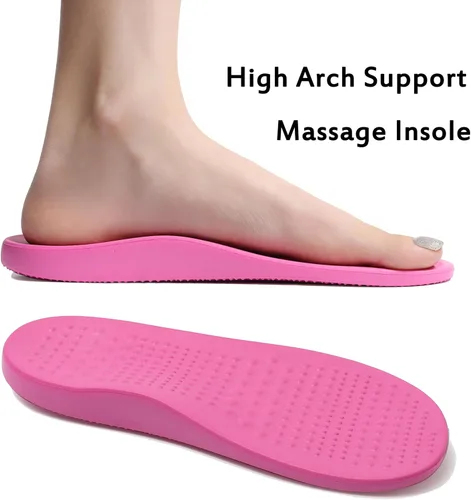 Vista 2 de INMINPIN - Zuecos ortopédicos para mujeres y hombres, con soporte de arco, zapatos de jardín, sandalias con fascitis plantar y plantillas de pies